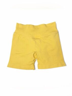 Yellow Stretch Waistband Shorts